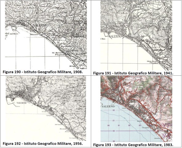 Salerno, cartografia IGM